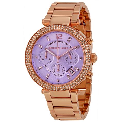 mk6169 michael kors|Michael Kors Ladies Designer Watcher PARKER MK6169 Rose .